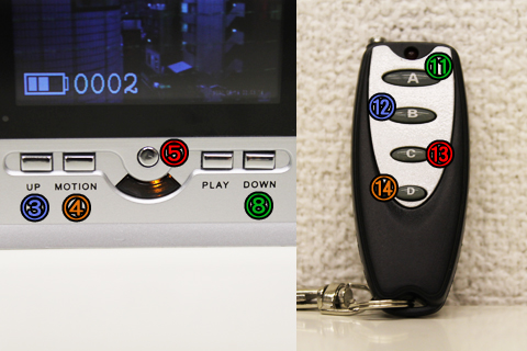 液晶モニター付きで再生可能なデジタル置時計型ビデオカメラ05